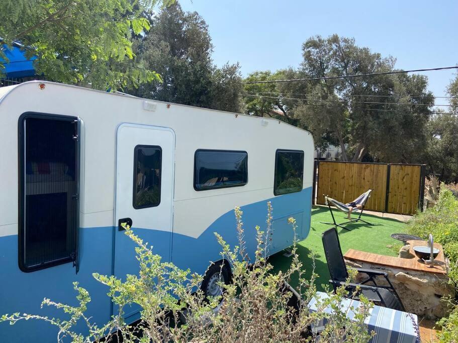 Cozy Seaview Glamping Caravan HaBonim Zewnętrze zdjęcie